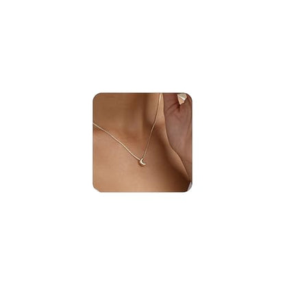 14K Gold Plated Bubble Letter Necklace, Tarnish Free and Waterproof Dainty Initial Necklace for Women, Trendy Personalized Gold Jewelry Gift for Her - color: Gold, style: C