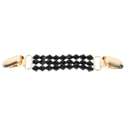 GANAZONO Faux Pearl Sweater Clips with Metal Chain for Dresses and Cardigans, Versatile Use to Hold Sweater Together, Elegant and Chic Brooch Pins for Daily Wear and Evening Events