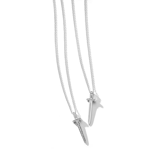 MATEO New York, Knights Sword Necklace, Sterling Silver : Clothing, Shoes & Jewelry