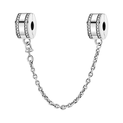 Charms for Bracelets and Necklaces Statue of Liberty CHARM and Family Clasp Safety Chain Charm Beads Charms Jewelry for Women - color: Safety Chain