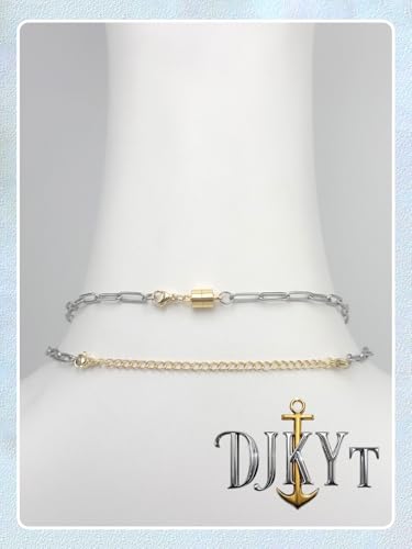 Necklace Extenders for Women and Magnetic Necklace Clasp, Gold Chain Extender for Jewelry Bracelet Anklet - color: 14Pcs Gold