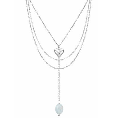 Mchic Gold Necklace for Women Dainty Long Lariat Necklace 18K Gold/Silver Plated Y-Shaped Pendant Necklaces Minimalist Layered Drop Necklaces Trendy Jewelry Gift - color: Silver2