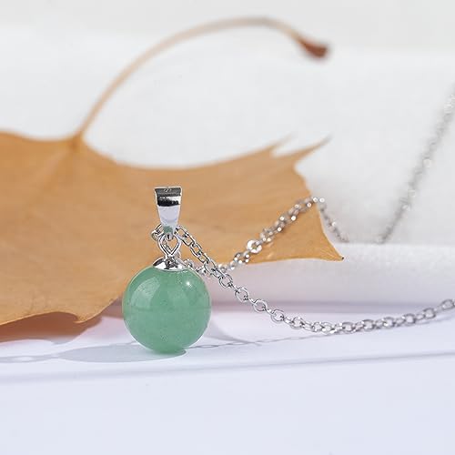 Natural Jade Necklace for Women Sterling Silver Adjustable Handmade Green Jade Pendant Necklaces Healing Crystal Necklace Good Luck Gift for Her - style: Jade Necklace