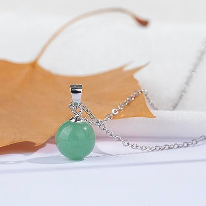 Natural Jade Necklace for Women Sterling Silver Adjustable Handmade Green Jade Pendant Necklaces Healing Crystal Necklace Good Luck Gift for Her - style: Jade Necklace