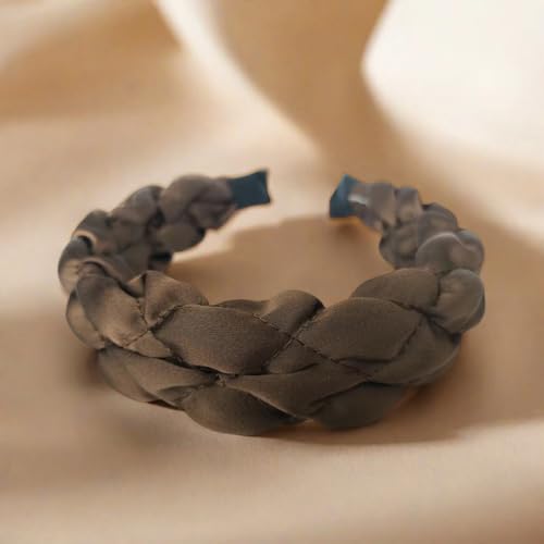 Womens Quilted Headband Wide Padded Hairband Fashion Hair Accessories Women Daily Wear Outfit Styling Hair Band (Dark Curry) - color: Dark Curry, size: 1 Count (Pack of 1)