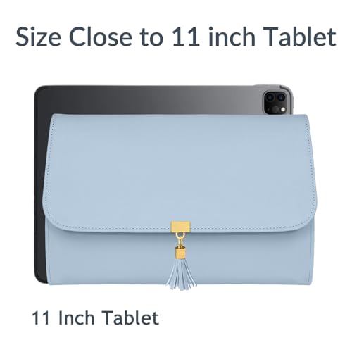 MATEIN Travel Jewelry Case, Compact Ring Organizer Carrying Bag, Blue | Separate Compartments, Jewelry Storage Holder, Practical, for Rings Earrings Necklaces Bracelets, Women - color: Blue