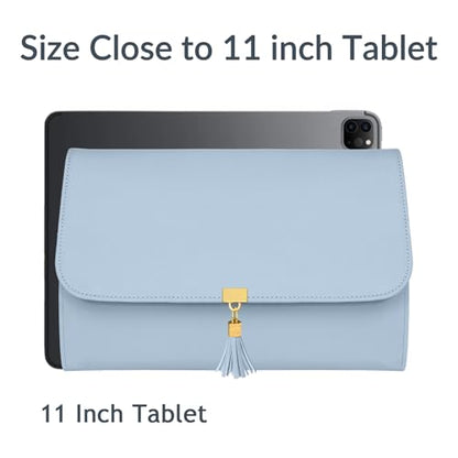 MATEIN Travel Jewelry Case, Compact Ring Organizer Carrying Bag, Blue | Separate Compartments, Jewelry Storage Holder, Practical, for Rings Earrings Necklaces Bracelets, Women - color: Blue