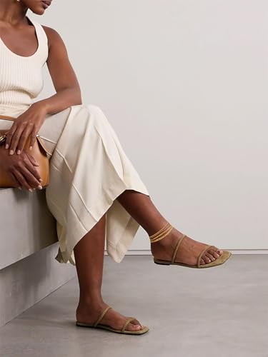FOCALOOK Anklet Bracelets Set for Women, 14K Gold Plated Layered Anklet Set | Adjustable for Large Ankle, Cuban/Snake/Figaro/Paperclip Chain, Waterproof & Non Tarnish for Everyday Wear, Beach & Summer - color: E:4Pcs-Anklet Set-Gold