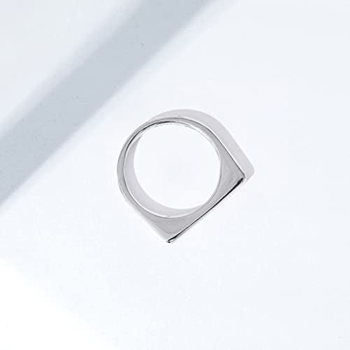 Amazon Essentials 14K Gold Plated Sterling Silver Bar Ring - color: Rhodium, size: 6