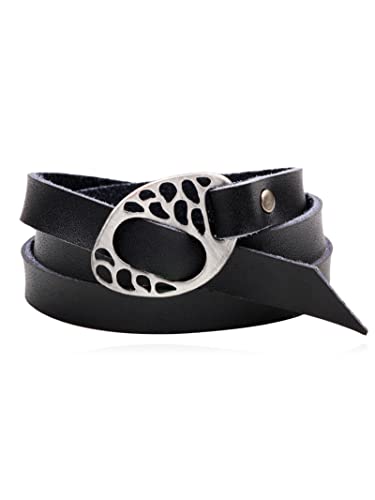 Long tiantian Boho Western Bracelets for Women Leather Wrap Bracelets Turquoise Bracelet Western Jewelry Country Concert Outfits - color: Leather Cuff Bracelets