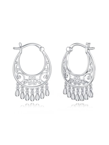 Dorunmo s925 Sterling Silver Western Dangle Drop Earrings Birthday Jewelry Gifts for Women - style: Boho A