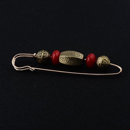 Artibetter 2pcs Retro Brooch Suit Collar Pin Cardigan Clip Sweater Shawl Clip for Women Vintage Clothing Accessory