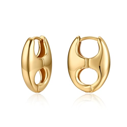 Green Crystal huggie gold hoop earrings for women Girls,14K Gold Plated with 925 Sterling Silver Post color Cubic Zirconia dainty cute Earrings| CZ Stud Earring - color: Brittany Hoop Earrings