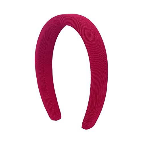 Red Padded Headband for Women - color: Red
