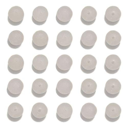 NCB 200pcs 4mm White Jade Beads Natural Semi Precious Beads Round Smooth Gemstones Loose Spacer Beads Charms for Necklaces Bracelets Jewelry Making (White Jade, 4mm 200Beads) - color: White Jade, size: 4mm 200Beads