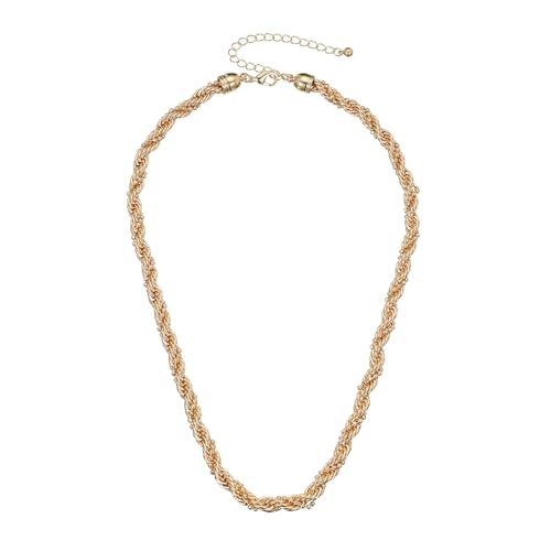 SEADAY Layered Gold Necklace for Women, 3-in-1 Gold Stack Necklace | Long Gold Necklace, Square, Hypoallergenic, Tarnish-resistant & Adjustable, Fashion Jewelry Gift Box & Gift Bag - color: Gold - Chunky Chain S