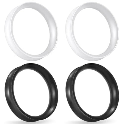 Cisyozi 10G-50mm Thin Silicone Gauges for Ear Flexible Double Flare Gauges Tunnels Expander Stretching Gauge Earlets Plugs Gauges Kit Earlets Retainer Same Sizes 3 Colors - style: Size: 38mm = 1 1/2 inch
