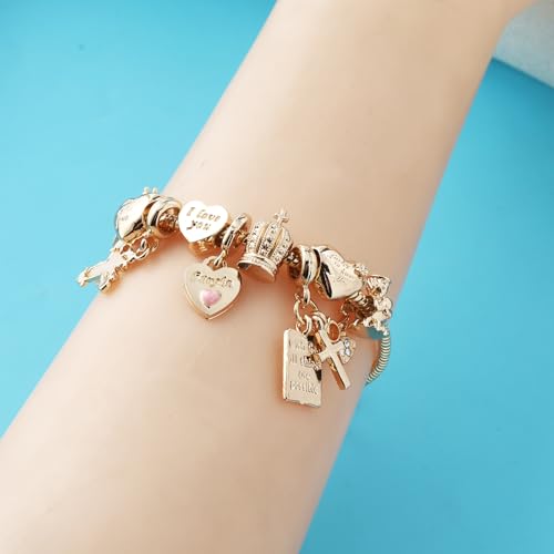 Cross bracelet for women Sacred Heart of Jesus Gold Bracelets for Women Confirmation and Baptism Gifts, Encouragement Presents for Mom Sister Daughter and Friends, Christian Jewelry | sacred heart bracelet,christian bracelet,heart bracelet for women,catho