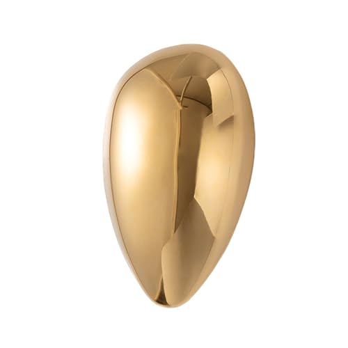 Geometric Teardrop Brooch for Women Gold Silver Statement Metal Brooch Pins Chunky Irregular Round Lapel Pin Coat Sweater Scarves Shawl Brooches Fashion Wedding Party Prom Jewelry - color: Gold