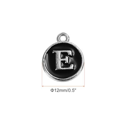 MECCANIXITY Alphabet Enamel Letter Charm Jewelry Charm Pendant for Jewelry Making, Bracelet, Craft - style: E