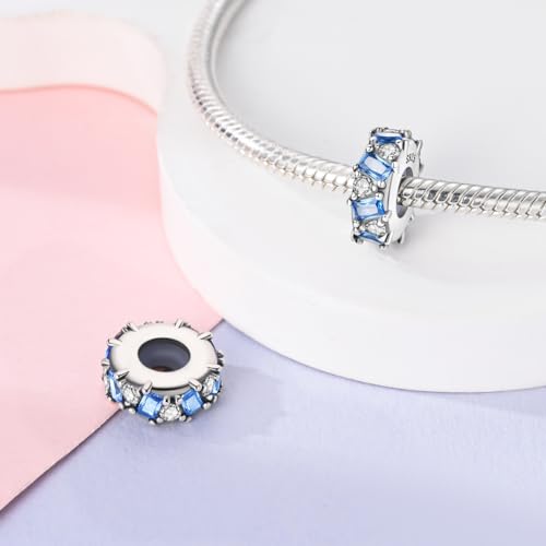 Pandach 925 sterling silver Clip Spacer Charm for Bracelet Clip Lock Stopper Bead Spacer European Openable Beads 2Pcs - style: 2-KJC1145