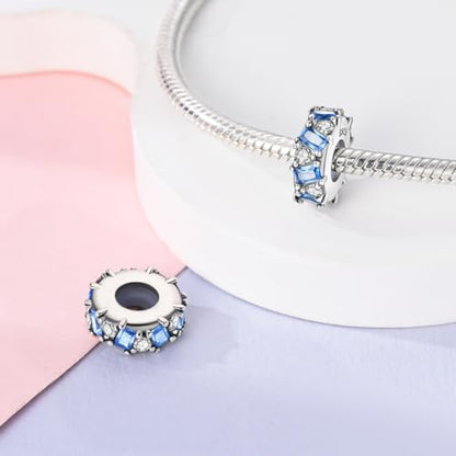Pandach 925 sterling silver Clip Spacer Charm for Bracelet Clip Lock Stopper Bead Spacer European Openable Beads 2Pcs - style: 2-KJC1145