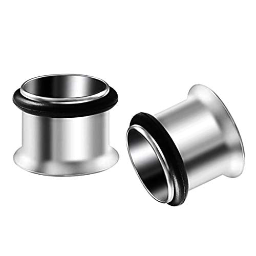 HEKEUOR Ear Tunnels Stretching Kit Stainless Steel Gauge Plugs Set Single Flared Stretching Kit 00g 7/16 1/2 9/16 5/8 3/4 7/8 1 Inch - style: 5/8" (16MM)