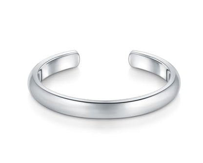 BORUO Toe Rings - 925 Sterling Silver Band Ring - Waterproof 14K Gold Plated Toe Rings - Sterling Silver Rings for Women, 2 mm, 3mm, 4mm - color: Waterproof Toe Rings Stainless Steel Silver 2mm