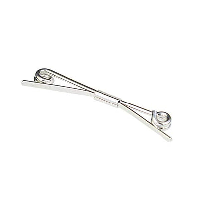 Tight Necktie Tie Clips Collar Bar Shirt Collar Stay Tie Pins Cravat Clips Silver Gold Black Tone Metal Collar Pin Jewelry Accessories for Men - color: Silver