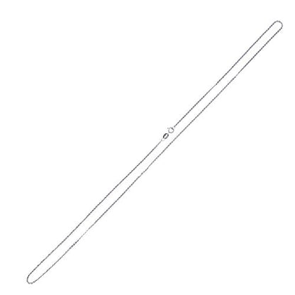 Wellme Sterling Silver Gliding Rolo Cable Chain Necklace - Available in 1mm/1.5mm/2mm Widths, 16’’ - 24’’ Lengths (16, 2mm)