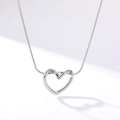 Heart Pendant Necklace – Dainty & Minimalist Style for Daily Wear - style: Everyday/Casual
