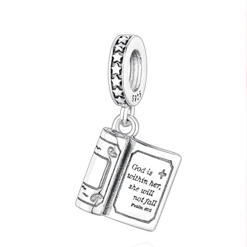 LaMenars 925 Sterling Silver Charms for Pandora Bracelets & Necklaces | Bead Charms Birthday Holiday Jewelry Gifts For Women - color: Beble Cross Star Dangle