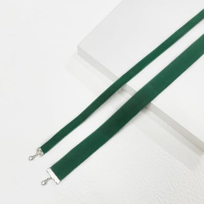 St. Patrick's Day Choker Necklace for Women Irish Green Velet Necklace St. Patrick's Ribbon Green Collar Necklaces Saint Patricks Day Jewelry Gifts Accessories - color: wide