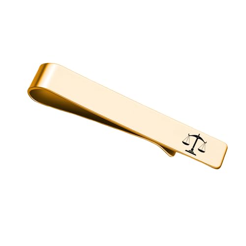 Mens Airplane Tie Clip for Boyfriend Husband Son Flight Attendant Accessories for Men - style: Gold Lawyer