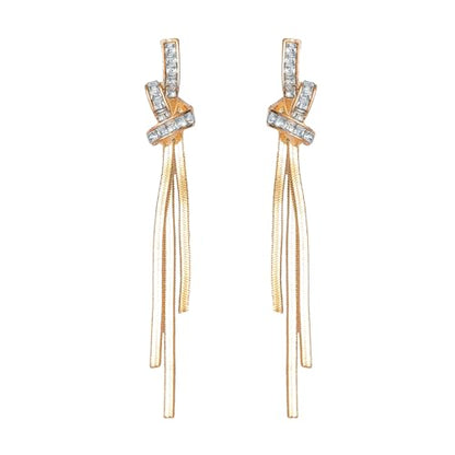 Gold Long Dangle Drop Earrings for Woman,Punk Sleek Metal Chain Tassel Earrings 70s/80s Disco Outfits Accessories Jewelry - color: 5:Gold