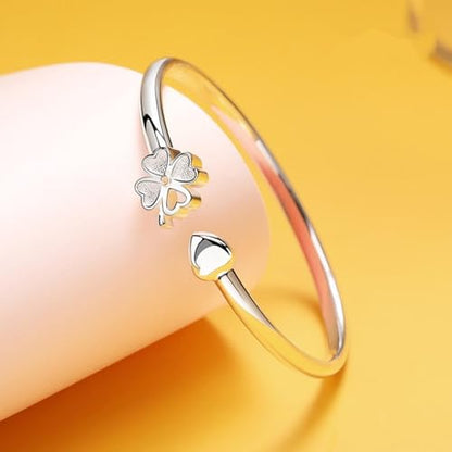 925 Sterling Silver Bracelet Plated Cuff Bangle Bracelet Fashionable Multi-layer Cross Wire Bangle Bracelet Open Adjustable Wide Cuff Bracelet for Teen Girls Fashion Jewelry - color: 12