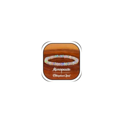 Anxiety Relief Crystal Bracelet Menopause Bracelet Tigers Eye Citrine Natural Stone Stress Beaded Stretch Bracelets Anxiety Relief Healing Bracelets New Chapter Encouragement Jewelry Menopause Gifts - color: A3: Opal