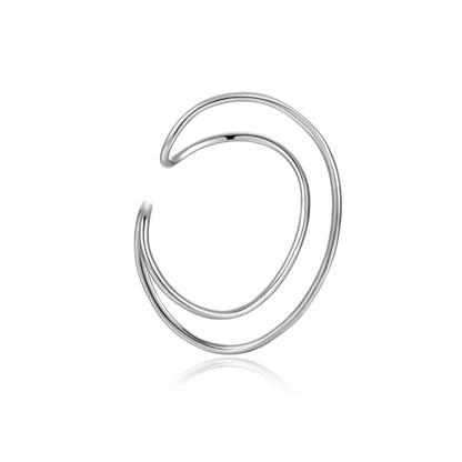 Ear Cuffs Non Piercing Dainty Cartilage Helix Ear Wrap Hypoallergenic Adjustable Clip On Earrings for Women - color: Silver Helix