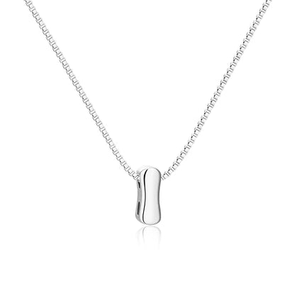 Bubble Gold Initial Necklaces for Women,14K Gold Plated A-Z Initial Necklaces for Women, Chunky balloon letter name Pendant Necklace Fashion Jewelry Gifts - color: I, style: Silver