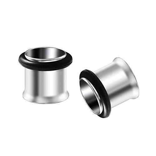 HEKEUOR Ear Tunnels Stretching Kit Stainless Steel Gauge Plugs Set Single Flared Stretching Kit 00g 7/16 1/2 9/16 5/8 3/4 7/8 1 Inch - style: 9MM