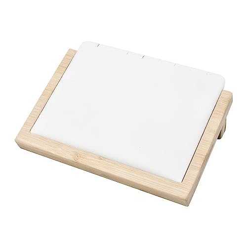Bamboo Jewelry Display Stand Multiple Earrings Necklace Display Stand Holder Tabletop Display Boards Chains Organizer Holder Jewelry Storage Tray for Show - size: Small-1pc