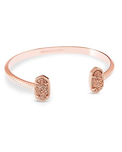 Kendra Scott Elton Cuff Bracelet for Women, Fashion Jewelry - color: ROSE GOLD - ROSE GOLD DRUSY