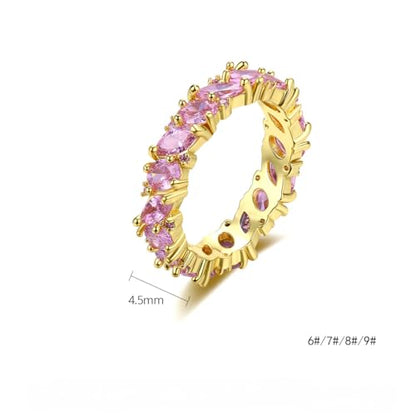 14K Gold Punk Style Moissanite Ring, Marquise Cut， Edgy Open Band Statement Ring for Women - color: 14K, size: 7