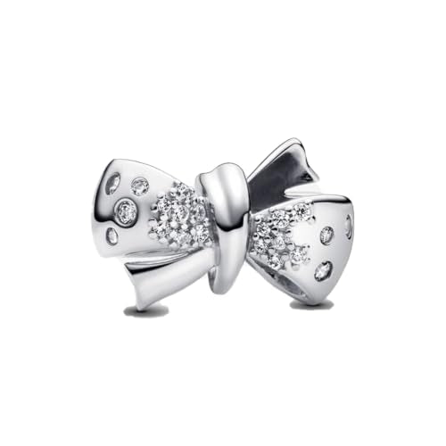 925 Sterling Silver Charms Pendants Mom Heart Dog koi fish Sea Turtle Football Charms for bracelet Pendants Beads Mom Sister Wife Family, Friends, Birthday gifts - style: Bow Charm-Silvr
