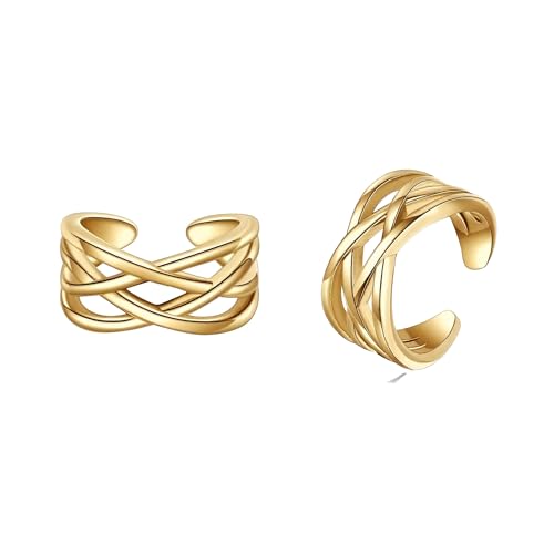 Celtic Knot/Celtic Knot/Bat/Filigree Viking Earrings 925 Sterling Silver Non Piercing Ear Cuff Earrings Cool Earring Cuff for Women Men - color: celtic-2-gold