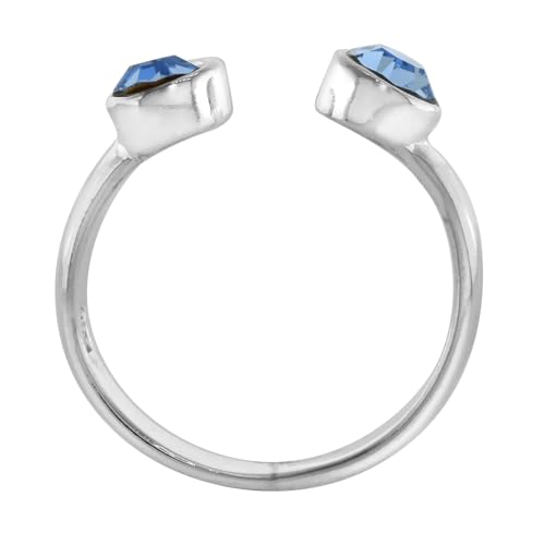 Sterling Silver Birthstone Colors Crystal Toe Ring for Women Open Top Midi Ring Knuckle Ring Adjustable sizes 2 to 4 - style: Alexandrite
