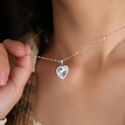 16 Inch Women's Pendant Necklace Chains - 5 Different Pendant Designs, Dainty Adjustable Chains(Gold/Silver) - color: silver