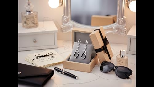 Fashion Huggie Hoop Earrings for Women Teens White Gold Cubic Zirconia Love Heart Hoops Polygonal Exaggerated Geometric Drop Dangle Earrings Black And White Squares Minimalist Everyday Jewelry Gifts - style: Geometric