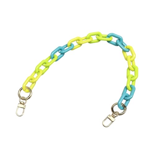 Acrylic Resin Chain for Purse,Handbag Decoration Chain Strap,Bag Accessories Chain Charms - color: Series 5/Oval/Yellow Green