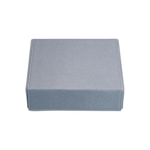 Watch Box for Men, 6-Slot PU Leather Watch Case with Removable Watch Pillows, Snap Closure Travel Watch Organizer, Luxury Storage Gift for Collectors (gray/white) | PU Leathe with velvet compartments, removable cushions for straps, snap lock for safe trav